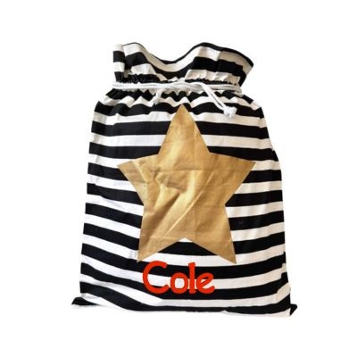 Santa sack gold star