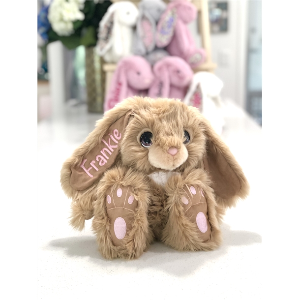 Snuggle+Bunny+Brown+Personalised+Easter+Gift+Idea