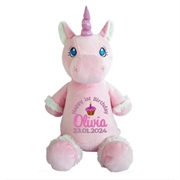 This+is+an+image+of+a+personalised+unicorn+teddy+pink+from+My+Teddy