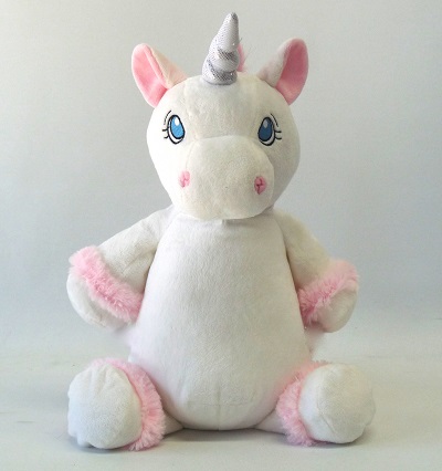 This+is+an+image+of+a+personalised+unicorn+white+from+My+Teddy